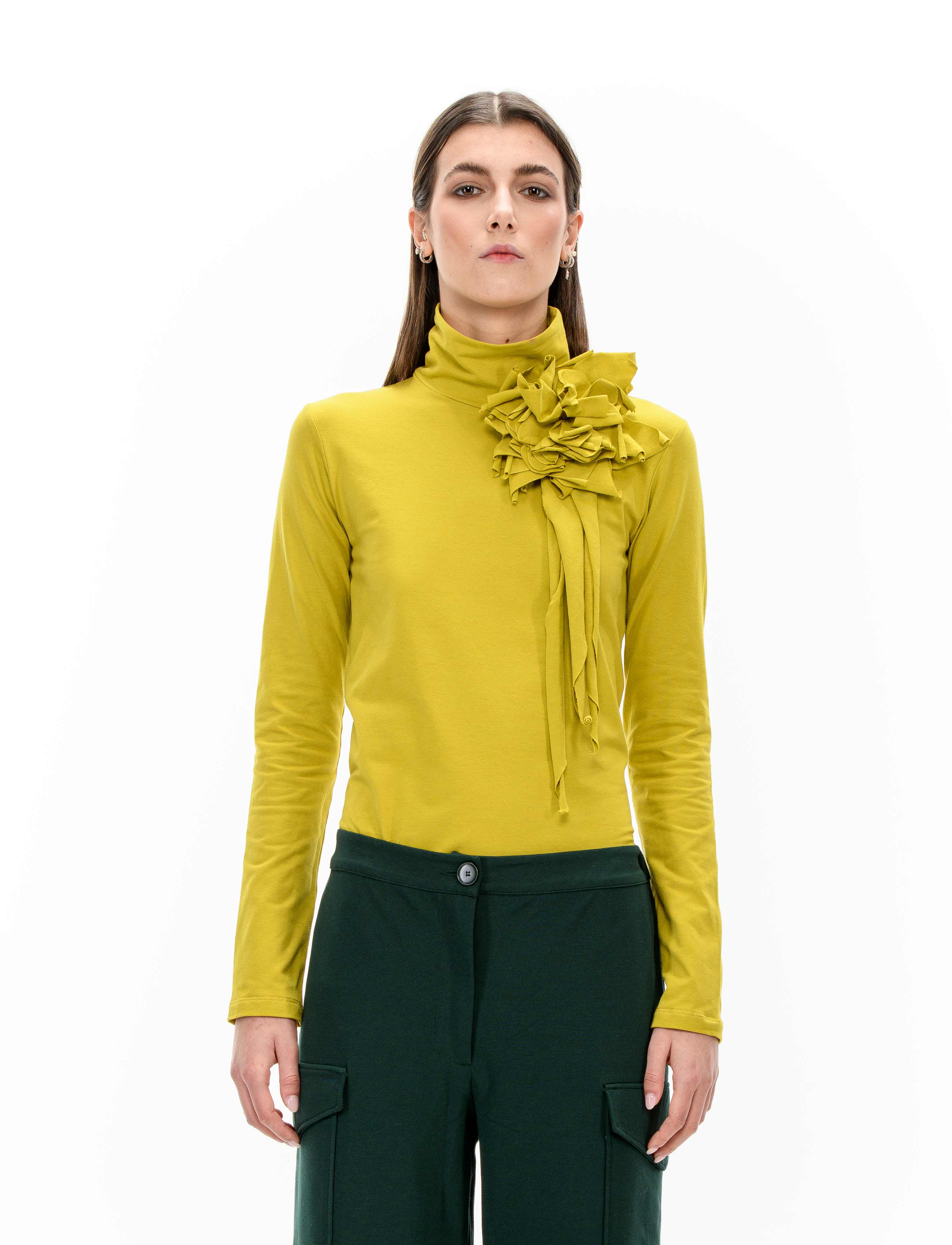 MAGO' Dolcevita con maxi fiore