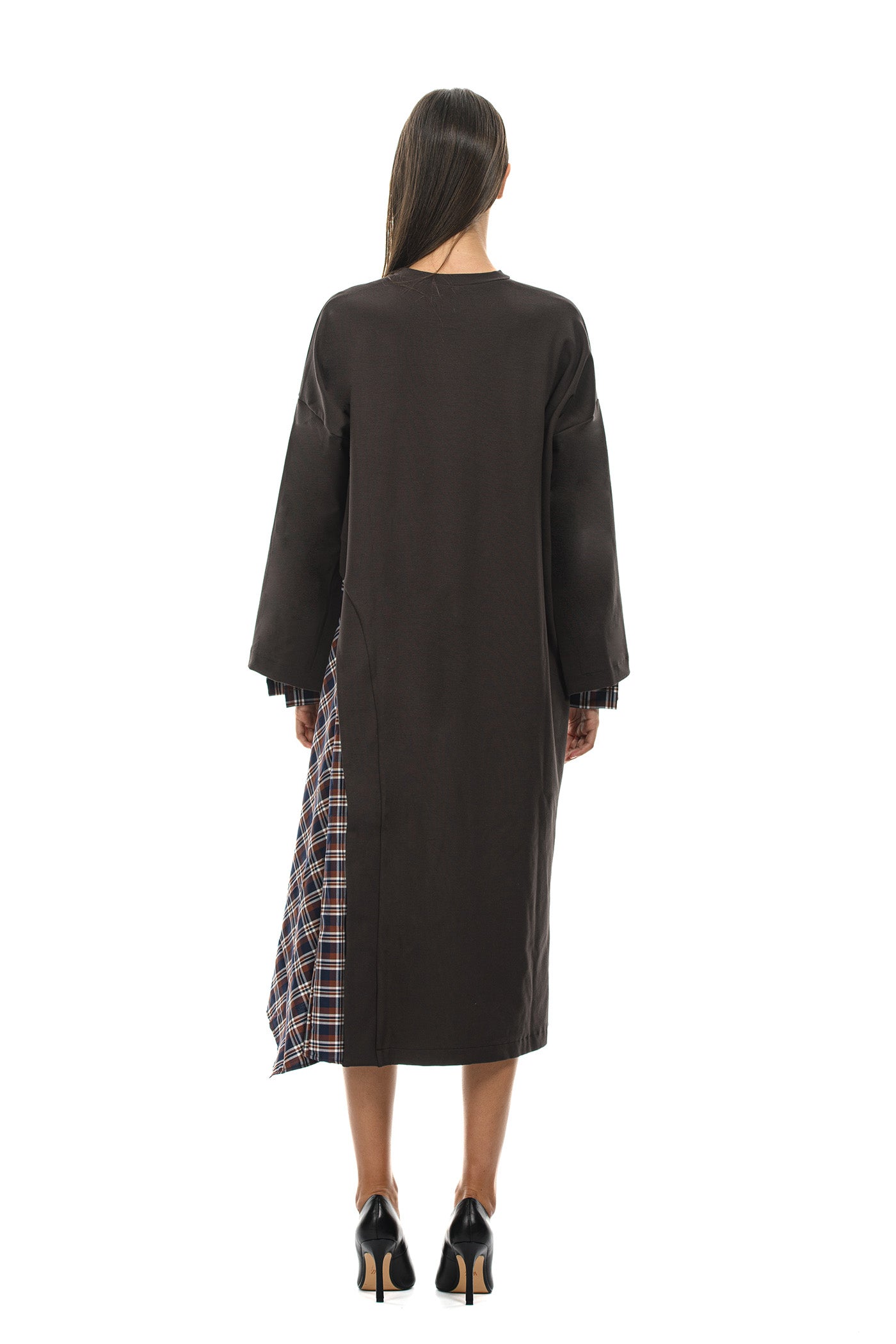 DAITRAN Abito con inserti camicia