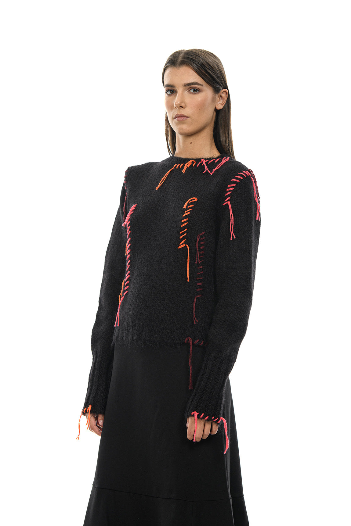 DRUSILLLA Maglione con ricami colorati