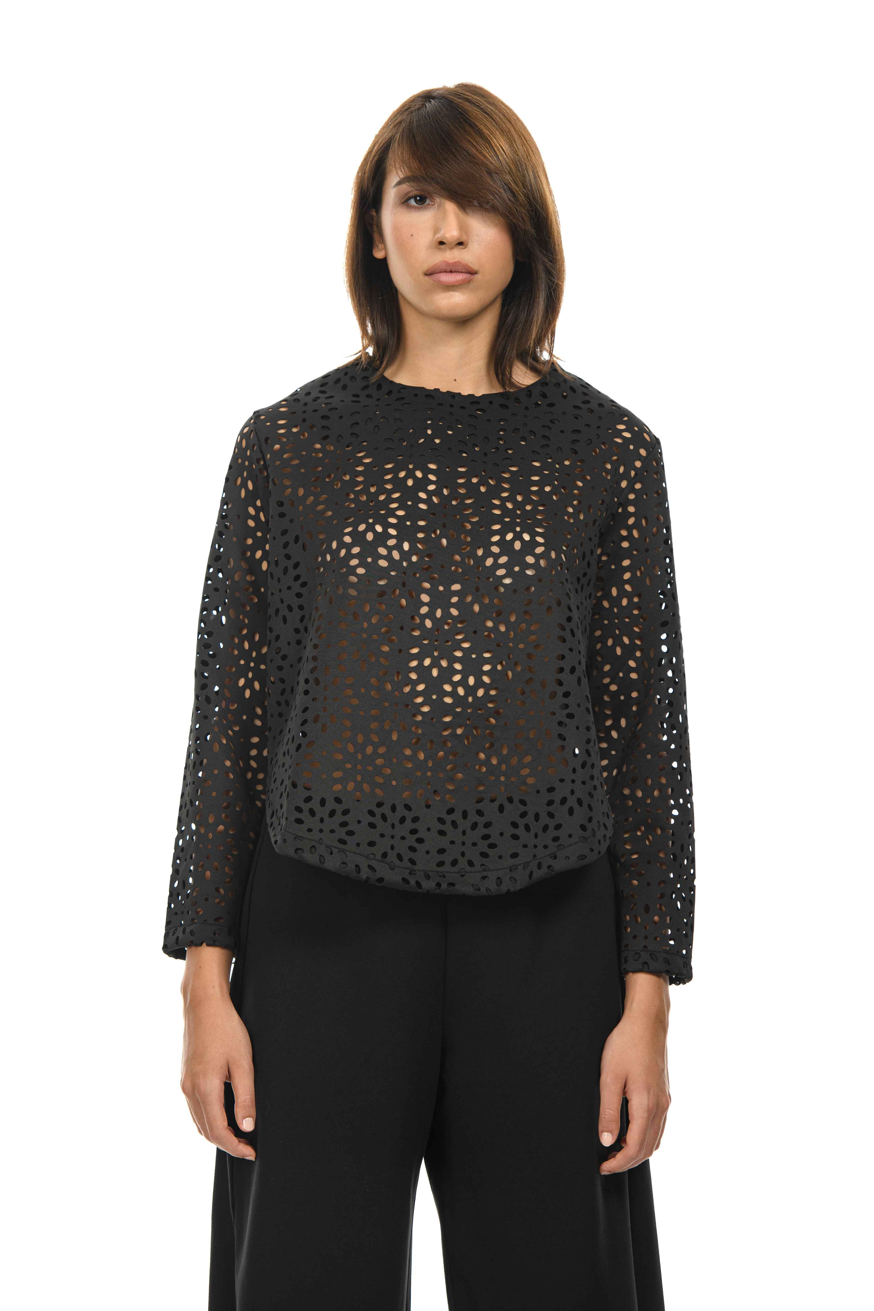 PLAGG Blusa traforata