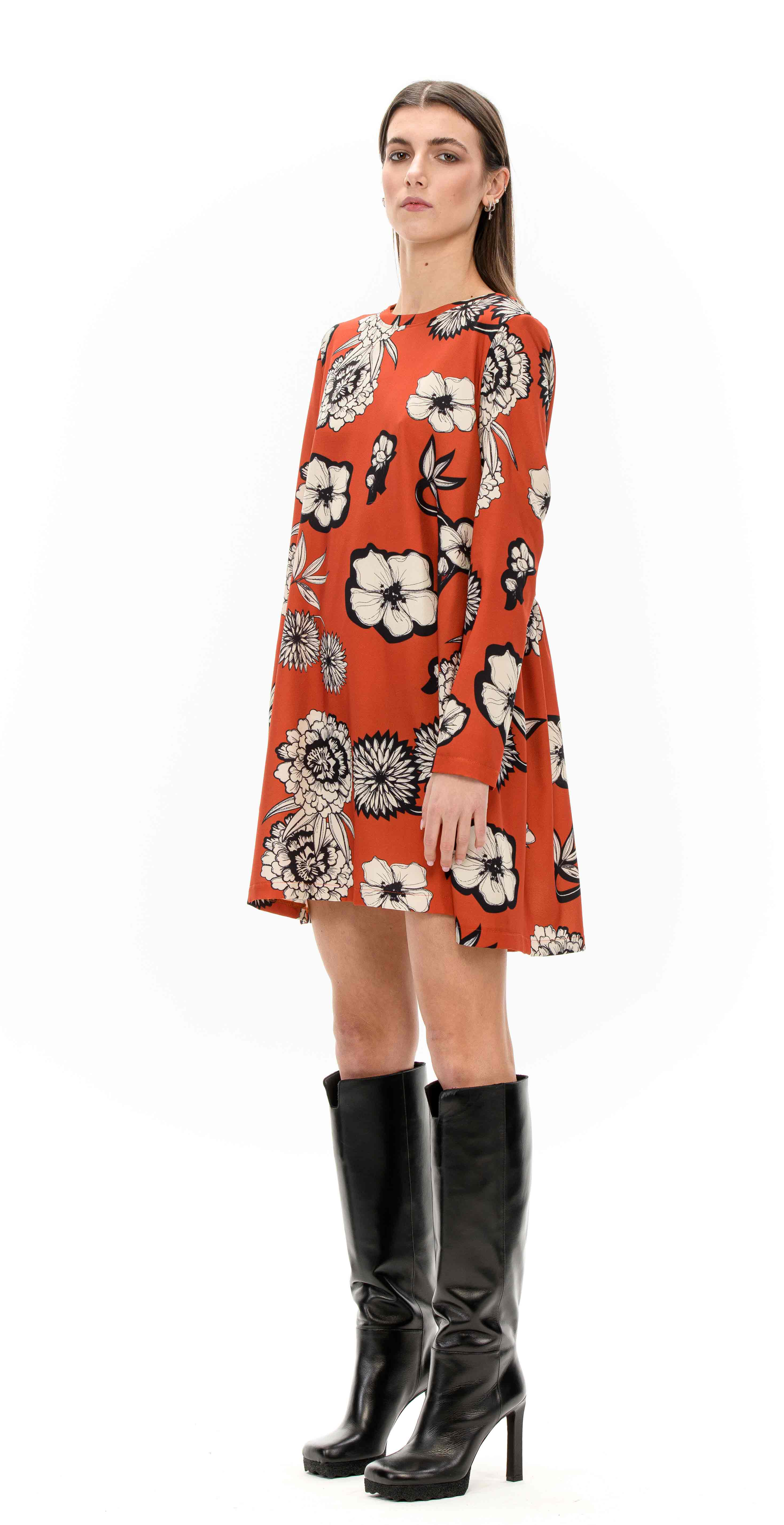 ARIELLA Contrasting print dress