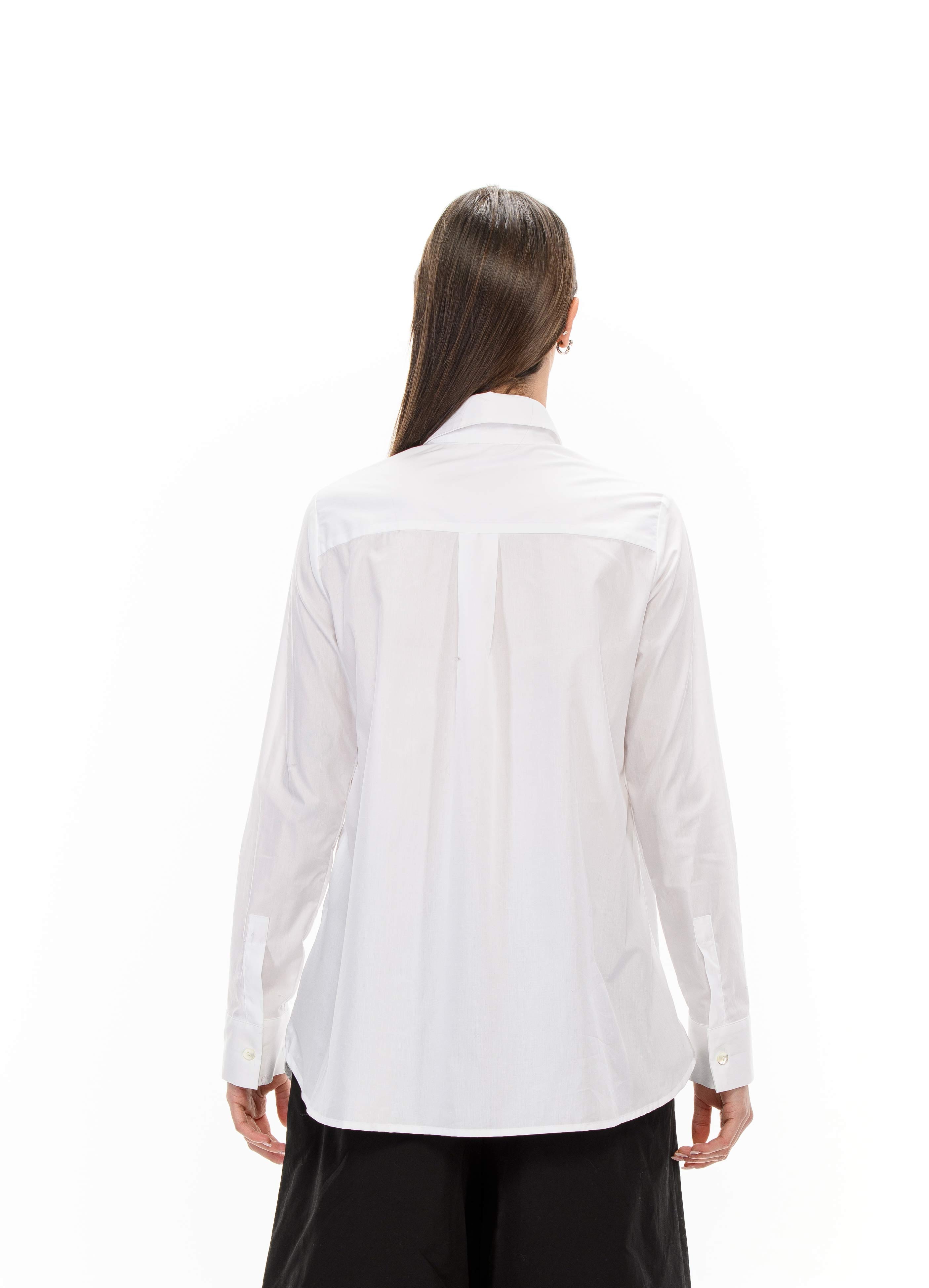 ENDORA White maxi-heart shirt