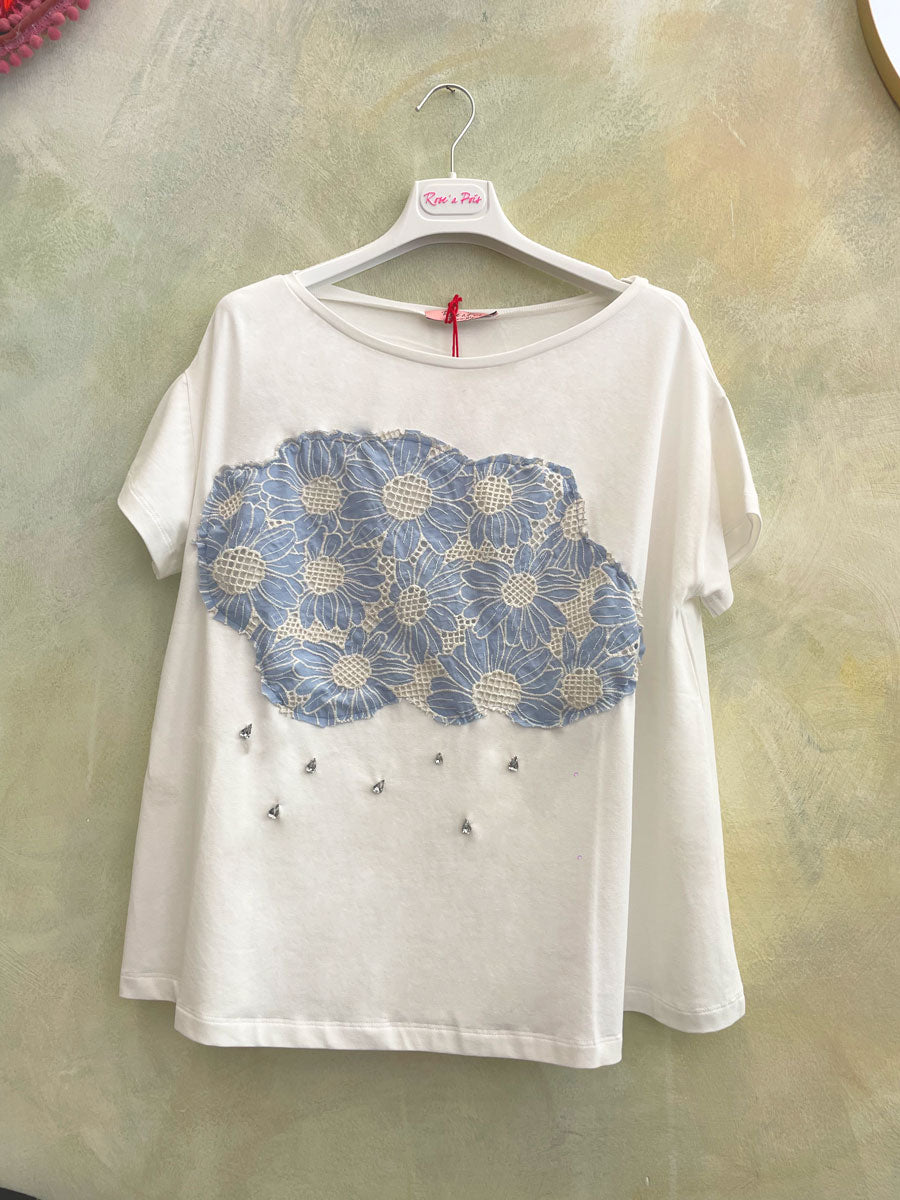 ROSÈ A POIS Nuvoletta T-shirt