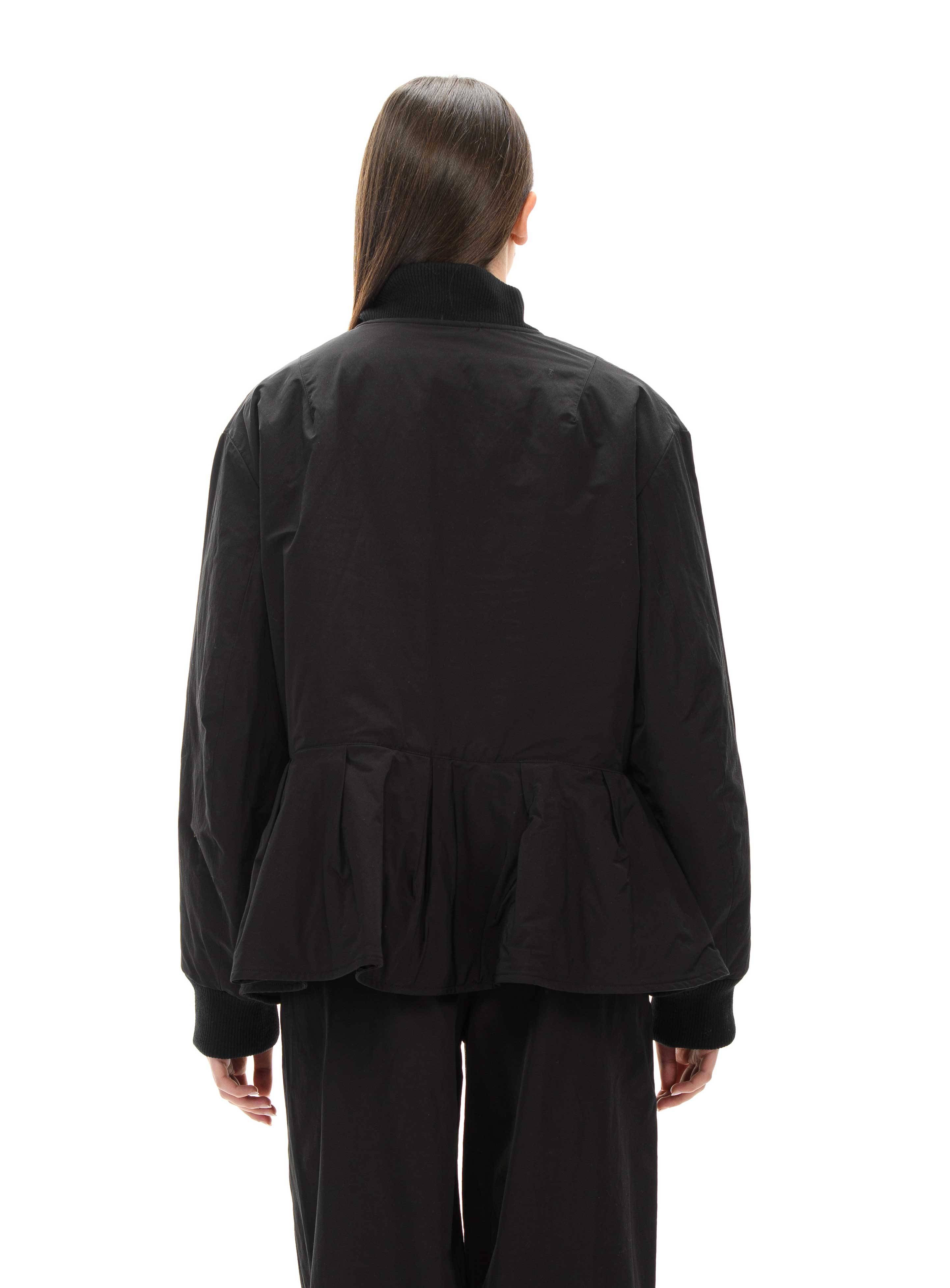 SWEATER Black bomber jacket