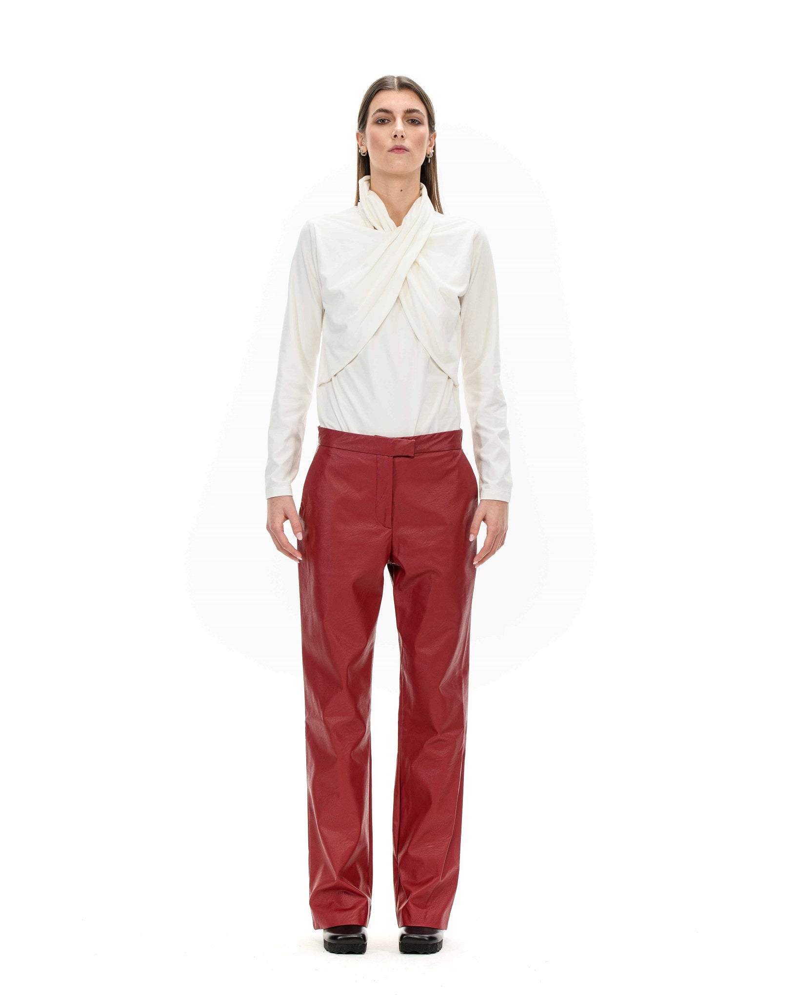 NERISSA Eco-leather trousers