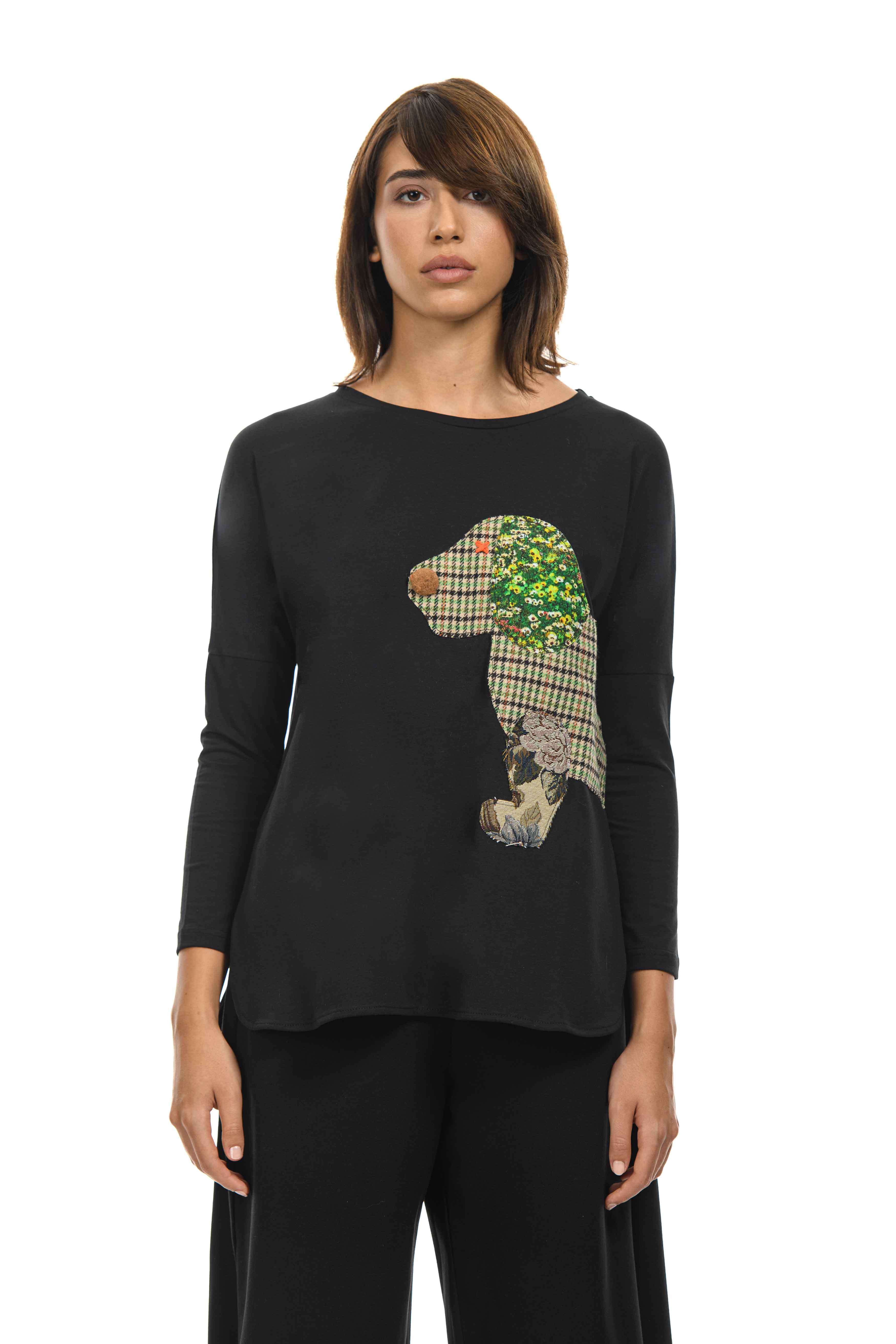 GUENDALINA Maglia con bassotto