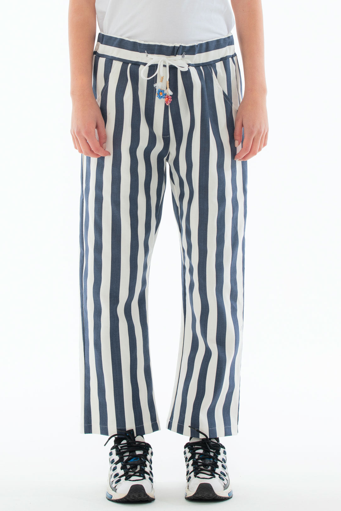 ROSÈ A POIS Mago di Oz Pantalone Riga