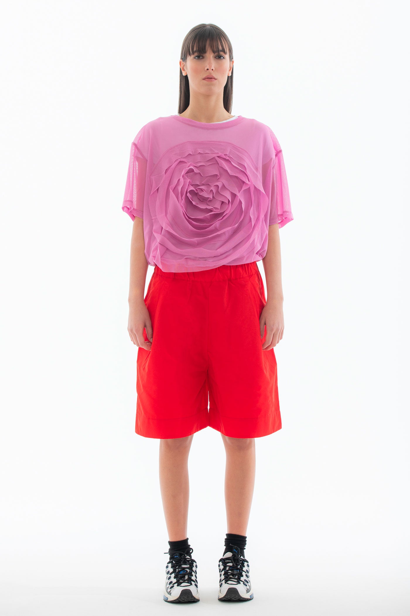 ROSÈ A POIS Peggy T-shirt Rosa
