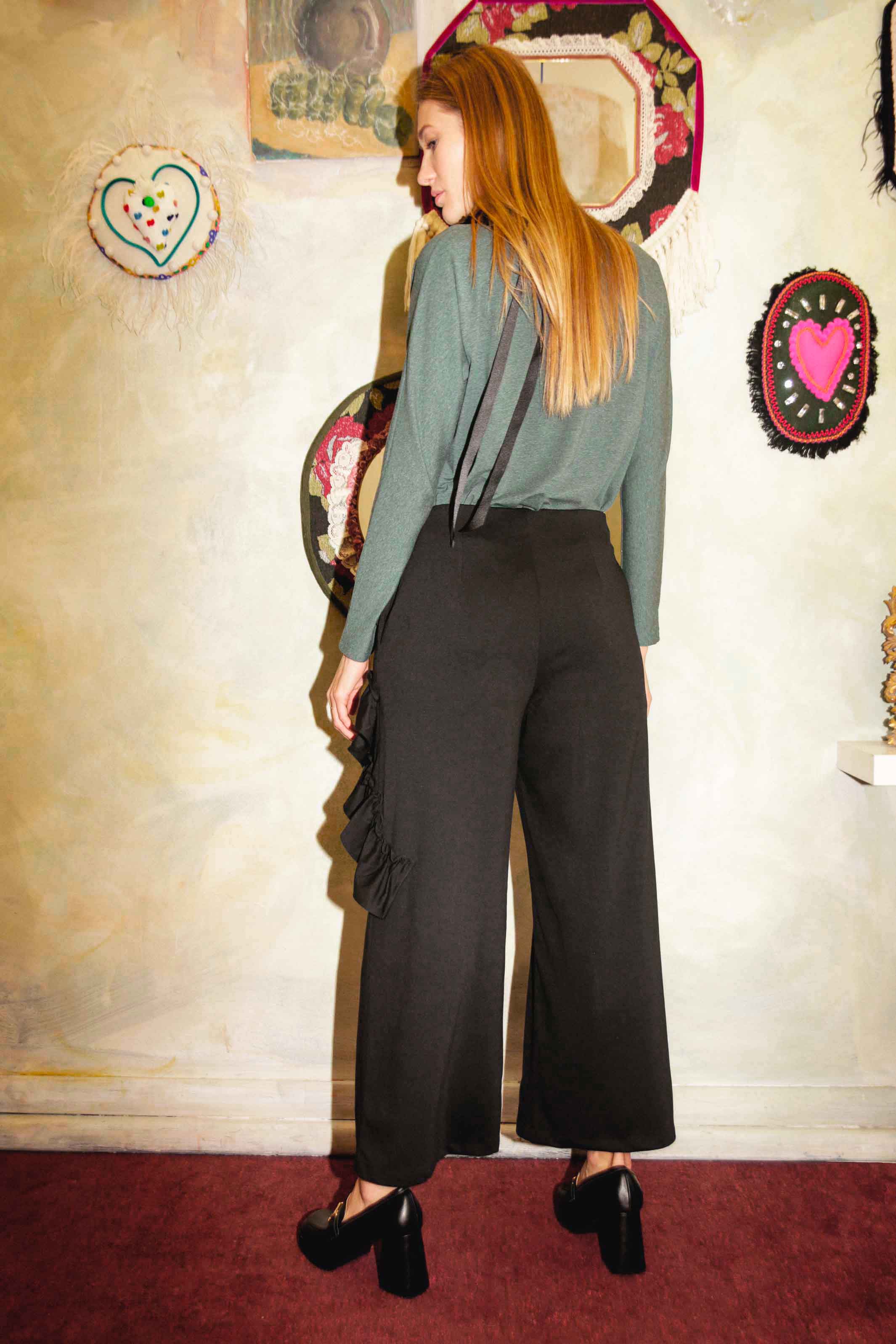 ZENITSU Trousers with ruffles